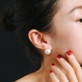 wholesale S925 Sterling Silver 650 Colors Ear Studs Same Style Fever Vintage Hong Kong Style Imitation Pearl Earrings for Women Wholesale-0-1