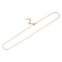 wholesale Vermeil-plated sterling silver classical carved openwork green spinel pendant women's elegant and luxurious versatile vintage choker necklace-Versatile naked chain 925 silver