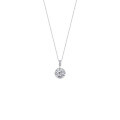 Sterling Silver 5-Carat Moissanite Six-Prong Pendant Necklace-0-3