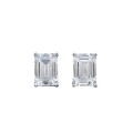 wholesale S925 Sterling Silver New High-Carbon Diamond-Cut Simulated Square Zirconia Stud Earrings Minimalist Women's-0-4