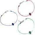 S925 Sterling Silver Cultured Ruby Rope Bracelet with Full Diamond-Cut Oval Gem-0-3