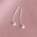 wholesale S925 Silver Nalan Fresh Sweet Ins Style Small and Unique Design Fashion Heart Chain Ear Thread M05865-0-3