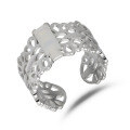 wholesale S925 Sterling Silver Versatile Adjustable Lace Open Ring, Spring Limited Edition by Dunli Jewelry-0-4