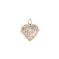 wholesale French Romantic Natural Pink Crystal Pendant Heart Skull Necklace Pendant with Openable Heart-Shaped Design-0-4