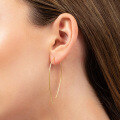 wholesale S925 Sterling Silver Linear Gold Plated Earrings Minimalist Style Earrings Direct Factory Wholesale-0-1