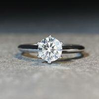 wholesale PT950 platinum-plated, T's six-prong moissanite ring for women in 925 silver classic style with D-color moissanite, factory direct-1 carat D color - CBJZ405 (high carbon diamond) Hong Kong code No. 9