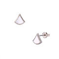 wholesale S925 Sterling Silver Minimalist Personality Small Dress White Shell Earrings for Women, Autumn New Japanese and Korean Light Jewelry, Dropshipping Available-0-4
