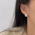 wholesale S925 Sterling Silver French-style Advanced Earrings for Women, Korean Spring and Summer Market New Arrival, Designed with a Sense of Minimalist Detachment, Ear Clips and Ear Buckles-0-4