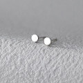 wholesale S925 Sterling Silver Round Stud Earrings, Minimalist and Compact Style for Men, Ideal for Healing Piercings, Model M03923-0-3