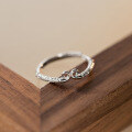 wholesale S925 Sterling Silver Fresh and Sweet Ins Style Niche Design Exquisite and Simple Tight Hoop Ring R02568-0-2