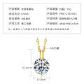 925 Silver 2-Carat Pink Diamond Invisible Necklace Mermaid's Tear Dopamine Pendant-0-17