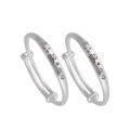 wholesale 999 Pure Silver Snake Year Baby Silver Bracelet, Zodiac Year Gift for Children, Infants, Boys and Girls, Sterling Silver Full Moon and First Birthday Gift-0-4