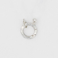 wholesale S925 silver plated 14k white gold/gold Japanese-style-White gold pendant ring>925 silver