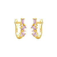 wholesale S925 Sterling SilverIns-E4061-Purple Zirconium 925 Silver