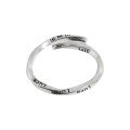 wholesale S925 Sterling Silver Möbius Strip Ring for Women, Versatile and Minimalist Design with an Adjustable Opening for Wholesale-0-4