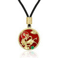 wholesale S925 Silver Fashion Chinese Trend Nine-Colored Deer Necklace Women's Festival Gift Wholesale Red Agate Pendant Necklace-0-4