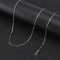 wholesale S925 Sterling Silver Cloud-Pull Jewelry 10mm Thin Ingot Bare Chain Necklace Wholesale-0-3