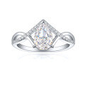 wholesale 925 Sterling Silver 15ct Ice-Cut Pear-Shaped Ring for Women, High-End Sense Colored Gemstone 6*9 High-Carbon Diamond Ring, Ins Style-0-5