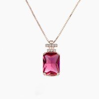 wholesale S925 Sterling Silver Perfume Diamond Pendant for Women, Elegant and Unique Necklace Jewelry, Wholesale and Dropshipping-003782-[Pendant without chain]>925 silver