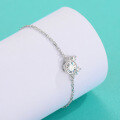 wholesale S925 Sterling Silver Minimalist Stylish Moissanite Deer Head Bracelet for Women, Small Batch Unique Design Cute Hand Jewelry Wholesale-0-2