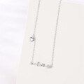 wholesale S925 Sterling Silver Yaxi Love Heart Necklace for Women, Versatile Small Design Sense Gift for Girlfriend Fashion Collarbone Chain-0-4