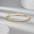 wholesale S925 Sterling Silver Jewelry, Two-Tone Zircon Bracelet, Fashionable and Versatile, Cross-Border Best-Seller, Factory Direct-0-4