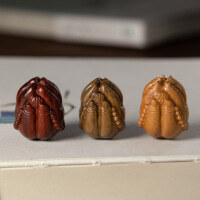 wholesale Metal material sandalwood Buddha hand, red sandalwood, green sandalwood, aged sandalwood, Buddha-character literary play, tassel DIY car pendant, bag pendant, wooden ornament accessory-Green Sandalwood