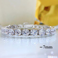 wholesale New 925 Silver High Carbon Diamond Bracelet, European and American Cross-Border Unisex Wear, 4-5-6-7mm-0-17