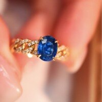 wholesale S925 Sterling Silver Red Elk Full Body Ring for Women, Fashionable Classic Versatile Niche Personality Ring French Light Luxury Retro-BZ0494-Gold US Size 8