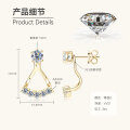 S925 Sterling Silver Minimalist Dual-Wear Ear Studs, Ins Style-0-5