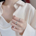 wholesale S925 Sterling Silver Line Romantic English Letter Sentence Couple Rings Korean Style Ins Versatile Ring-0-3