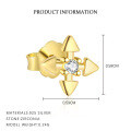 wholesale S925 Sterling Silver Minimalist Zircon Earrings For Women, French-inspired Light Luxury Fashion, Unique European Design-0-2