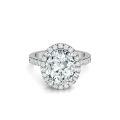 925 Silver Exquisite Oval Moissanite Ring Custom Processing-0-3