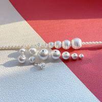 wholesale 925 Sterling Silver Exquisitely Crafted Brushed Silver Beads Round Beads Pendants Cat's Eye Square Sugar Spacer Beads Loose Beads for DIY Bracelets-One 6mm brushed bead