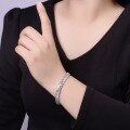 wholesale S925 Sterling Silver INS Popular Triangular Geometric Moissanite Unisex Personality High-End Sense Hip Hop Temperament Accessory Bracelet-0-3