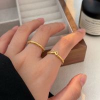 wholesale S925 Sterling Silver Black Myth: Wukong Ring, Niche New Chinese Style, Golden Hoop Staff Ring, New Design-Pure silver-golden hoop