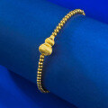 wholesale S925 Gold-Plated Metal, The New Stussy Jewelry xiaohongshu Hit Brushed Bracelet with Adjustable Braided Cord-0-3