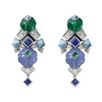 wholesale Metal: 925 Silver Gold Plated, High Carbon Diamond Setting, Enamel Painted, Luxury Banquet Earrings for Women-Fruit Bag 925 Silver