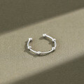 wholesale S925 Sterling Silver Korean Style Fashionable Handmade Fine Wire with Small Beads Open Joint Tail Ring-0-0