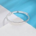 wholesale 999 Sterling Silver Blooming Bell Bracelet Pure Silver Möbius Ring Bangle Light Luxury Bamboo Pattern Peace Wristband-0-14
