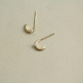 wholesale Metal Material First, Wholesale K Gold Japanese Minimalist Natural Freshwater Small Pearl Ear Hooks Earrings Ethereal Goddess Student-0-0