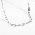 wholesale 925 Sterling Silver Thick Paperclip Chain Necklace-0-4