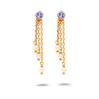 wholesale S925 Sterling Silver Summer New Japanese Style Elegant Long Tassel Premium Earrings-Long Tassel Earrings 925 Silver