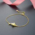 wholesale S925 Sterling Silver Gold-Colored Ocean-Themed Whale Hand Jewelry Wholesale for Women-0-3