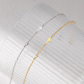 wholesale S925 Silver NaLan Fresh Sweet Ins Niche Design Exquisite Minimalist Single Diamond Cross Bracelet S7529-0-1