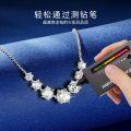 925 Silver Women's Luxury D Color Moissanite Necklace, Simple and Elegant-0-2