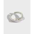 wholesale S925 Sterling Silver ARKorean Style Minimalist Knot Open Adjustable Ring for Women-0-0