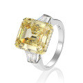 S925 Sterling Silver Geometric Square Wedding Ring for Women, Ins Style Clearance with Free Shipping-0-10