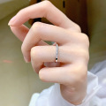 wholesale S925 silver new jewelry, fashion minimalist thin plain ring, niche design, ins-style accessories-0-1