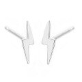 wholesale 925 Sterling Silver Lightning Bolt Earrings for Cross-Border Markets, Petite Mini Stackable Studs Factory Wholesale-0-6
